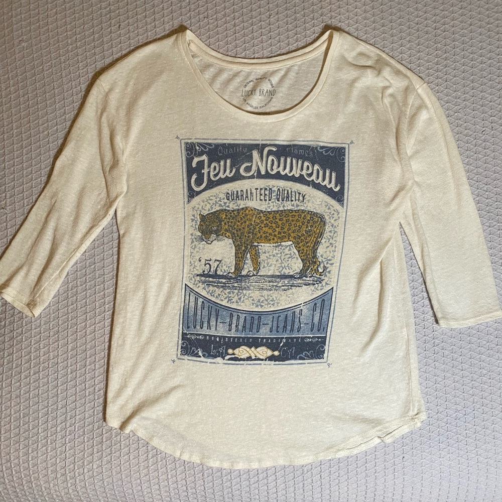 Lucky brand Cheetah Shirt
